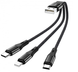 Універсальний кабель HOCO X47 3in1 на Micro-usb, Lightning, Type-C (0.25m) (3 кольори) 84182 фото 3