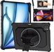 PC + TPU чехол Carbon Armor Cover Tablet для iPad Pro 11 (2024) черный 097556 фото 1