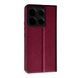 Шкіряний чохол-книжка Fibra case на Xiaomi Redmi Note 13 Pro (5G) / бордовий 095873 фото 2