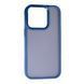 TPU чохол Matte Metal Buttons на iPhone 14 Pro Max (на айфон 14 про макс) синій 086614 фото 2