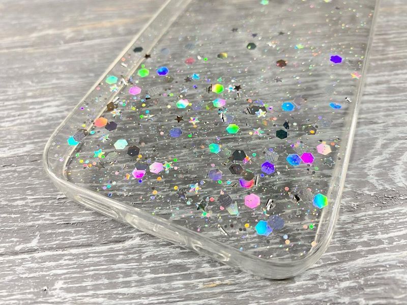 TPU чохол Star Glitter для iPhone 13 Pro (айфон 13 про) прозорий 084252 фото