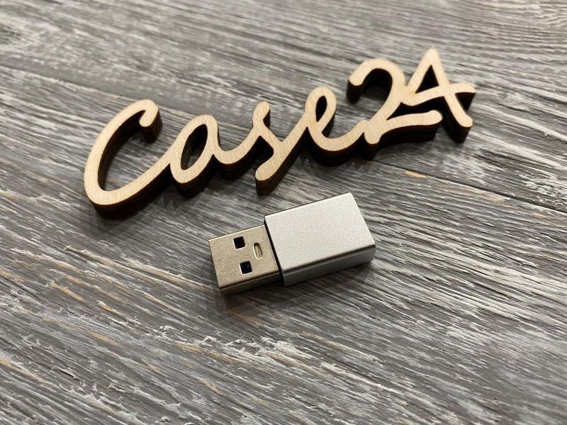 Переходник USB / Type-C серебро 81291 фото