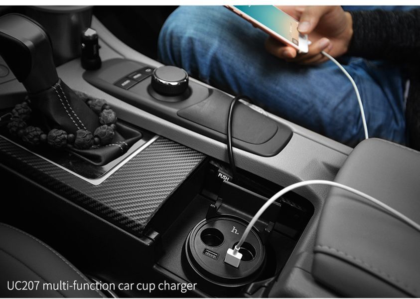 Автомобильная зарядка HOCO UC207 на 2USB (3.1A) 51131 фото