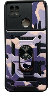 PC + TPU чохол Camo на Xiaomi Poco C40 (на поко цей40) фіолетовий 086212 фото