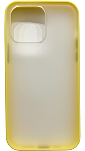 TPU чохол Matte Color Case (TPU) на iPhone 14 Pro Max (на айфон 14 про макс) жовтий 086262 фото