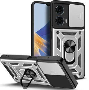 PC + TPU чехол Camshield Armor для Motorola Edge 50 Fusion / серебристый 201212 фото