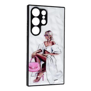 Чехол накладка Prisma Ladies для Samsung Galaxy S24 Ultra Pink Bag 096174 фото