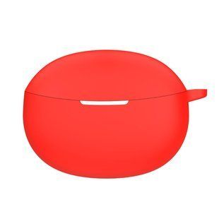 Силиконовый чехол с карабином для Realme Buds Air 3 Neo красный 89687 фото