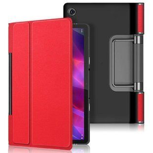 Кожаный чехол книжка Crazy Horse для Lenovo Yoga Tab 11 красный 093961 фото