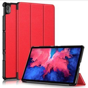 Шкіряний чохол книжка Crazy Horse для Lenovo Tab P11 Plus (11") / червоний 093913 фото