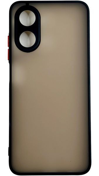 TPU чехол накладка Matte Color Case для OPPO A17 черный 092693 фото