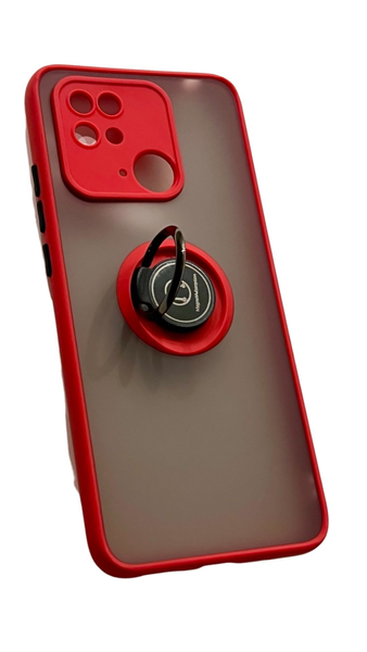 Чохол для Matte Ring Magnit для Xiaomi Redmi 10C (редмі 10ц) червоний 086359 фото