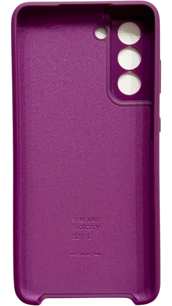 Чохол Soft touch для Samsung Galaxy S21 FE / баклажановий 086113 фото