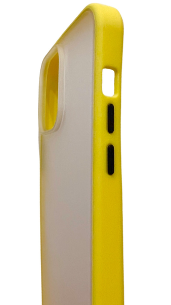 TPU чохол Matte Color Case (TPU) на iPhone 14 Pro Max (на айфон 14 про макс) жовтий 086262 фото