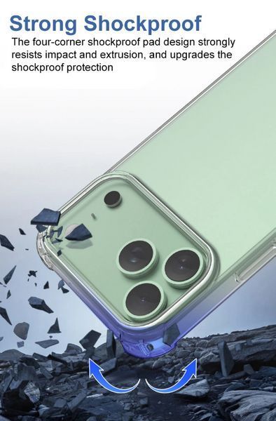 Противоударный чехол WXD для Apple iPhone 17 Pro Max / прозрачный 203274 фото