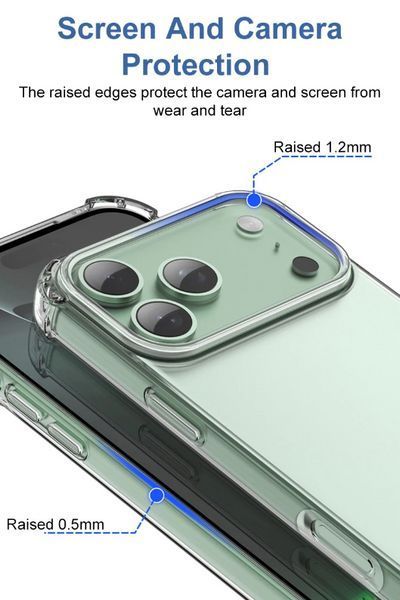 Противоударный чехол WXD для Apple iPhone 17 Pro Max / прозрачный 203274 фото
