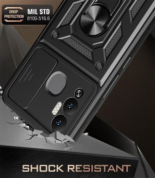PC + TPU чехол Camshield Armor для Infinix Hot 12 Play / синий 089232 фото