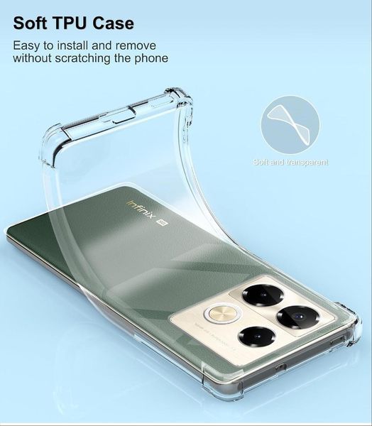 Чохол накладка WXD для Infinix Note 40 Pro Plus / прозорий 200583 фото