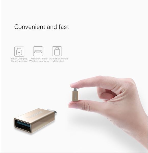 USB переходник REMAX OTG to Type-C RA-OTG1 (2 цвета) 50953 фото
