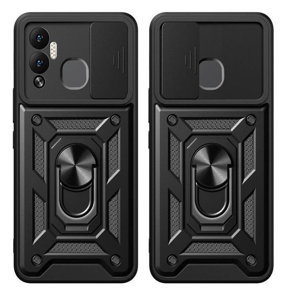 PC + TPU чехол Camshield Armor для Infinix Hot 12 Play / синий 089232 фото