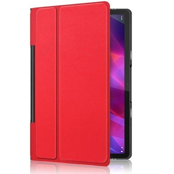 Шкіряний чохол-книжка Crazy Horse для Lenovo Yoga Tab 11 червоний 093961 фото