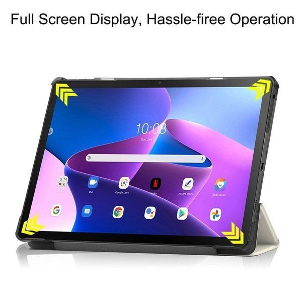 Чохол книжка Crazy Horse для Lenovo Tab M10 Plus (3rd Gen) 10.61" / flowers 093285 фото