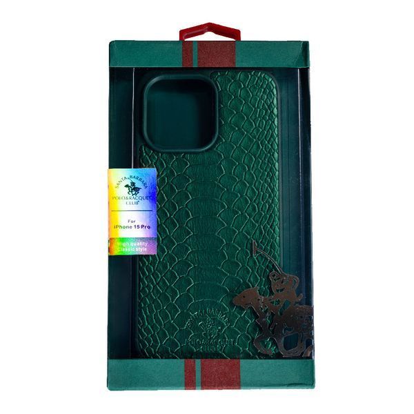 Чохол силіконовий Santa Barbara Snake для iPhone 15 Pro зелений 092543 фото