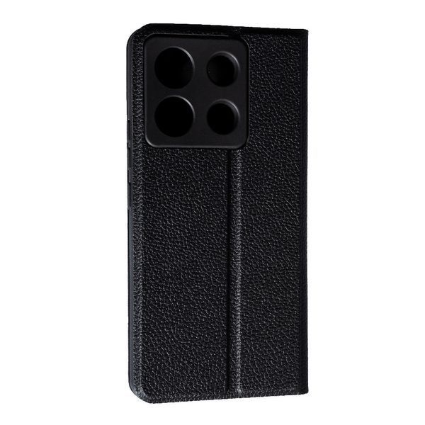 Шкіряний чохол книжка Fibra case на Xiaomi Redmi Note 13 Pro (5G) / чорний 095879 фото