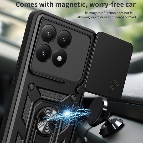 PC + TPU чехол Camshield armor для Xiaomi 15T / зеленый 100671 фото