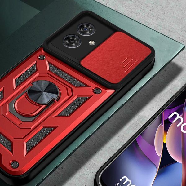 PC + TPU чохол Camshield armor для Motorola G54 / червоний 093591 фото