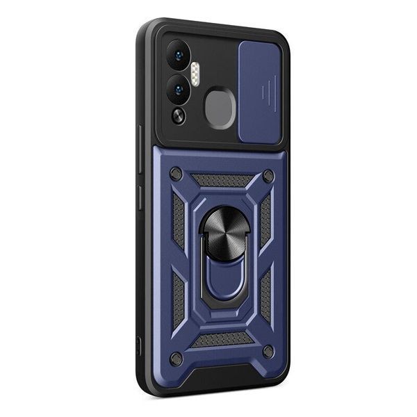 PC + TPU чехол Camshield Armor для Infinix Hot 12 Play / синий 089232 фото