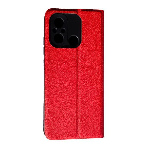 Чохол книжка Fibra case для Xiaomi Redmi 12C червоний 094417 фото