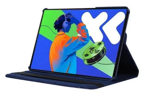 Кожаный чехол книжка 360 для Lenovo Xiaoxin Pad Pro (12.7") 2025 / голубой 203102 фото