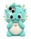 Силиконовый 3D чехол Funny Dragon для iPhone 11 / голубой 099453 фото 1
