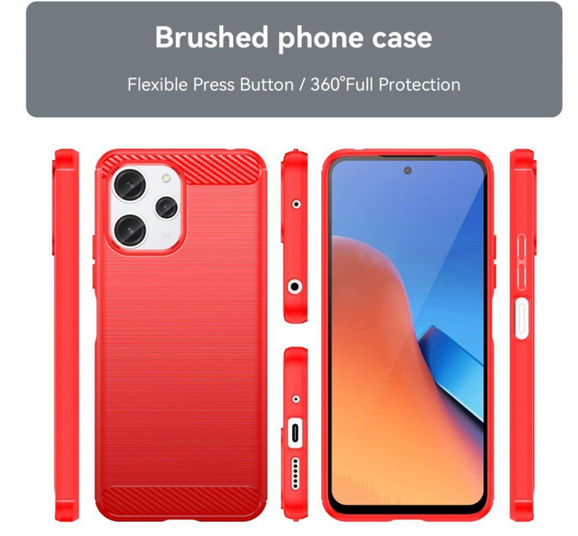 TPU чохол накладка Urban для Xiaomi Redmi 12 / червоний 090681 фото