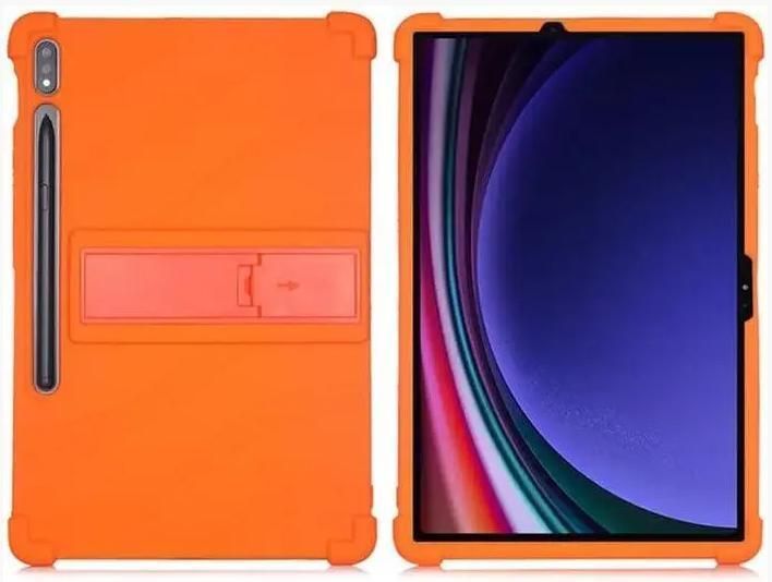 Чехол противоударный Friendly на Samsung Galaxy Tab S9 оранжевый 095094 фото