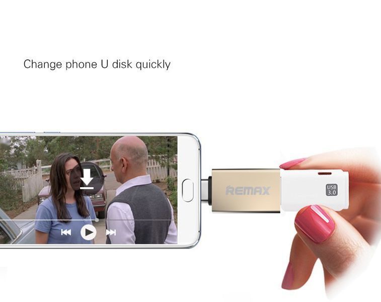 USB переходник REMAX OTG to Type-C RA-OTG1 (2 цвета) 50953 фото