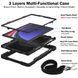 PC + TPU чехол Carbon Armor Cover Tablet на Samsung Galaxy Tab S7 / Tab S8 (11") / малиновый 097700 фото 3
