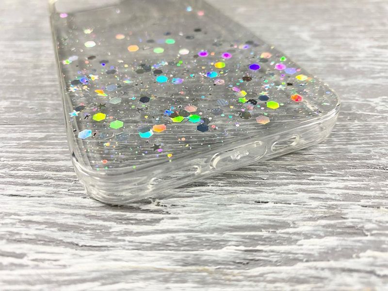 TPU чехол Star Glitter для iPhone 13 (айфон 13 ) прозрачный 084253 фото
