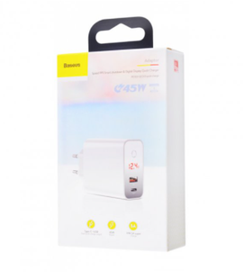 СЗУ Baseus Speed PPS Quick Charger Smart ShutDown PDout/USB/QC/PD/LCD (45W/5A) 83537 фото