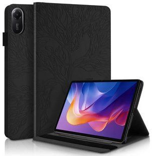 Чехол книжка Wood book на планшет Xiaomi Redmi Pad 2 (11") / черный 099983 фото