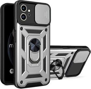 PC + TPU чехол Camshield Armor для Motorola G32 / серебристый 089384 фото