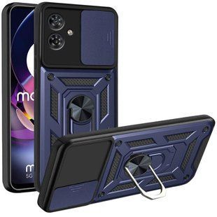 PC + TPU чохол Camshield armor для Motorola G54 / синій 093592 фото