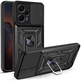 PC + TPU чехол Camshield armor для Poco F5 / черный 089333 фото