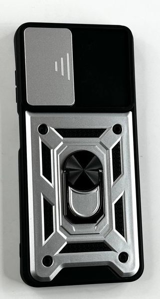 PC + TPU чохол Camshield armor для ZTE Blade V40 Vita сріблястий 096619 фото