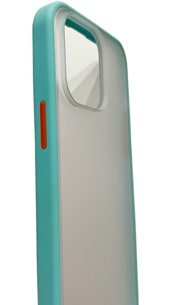 TPU чохол Matte Color Case (TPU) на iPhone 14 Pro Max (на айфон 14 про макс) бірюзовий 086263 фото