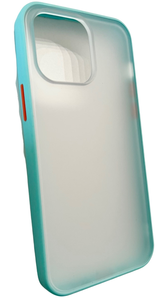 TPU чохол Matte Color Case (TPU) на iPhone 14 Pro Max (на айфон 14 про макс) бірюзовий 086263 фото