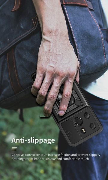 PC + TPU чохол Camshield armor для Tecno Spark Go 2023 / сріблястий 089283 фото
