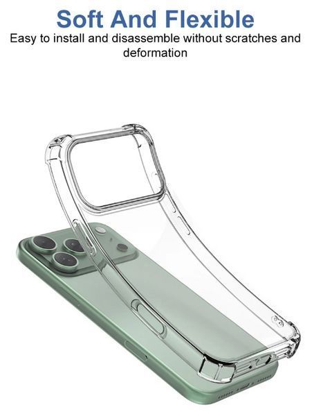 Протиударний чохол WXD для Apple iPhone 17 Pro / прозорий 203275 фото