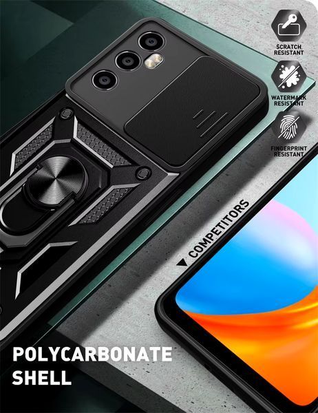 PC + TPU чохол Camshield Armor для Realme C65 4G / сріблястий 097671 фото